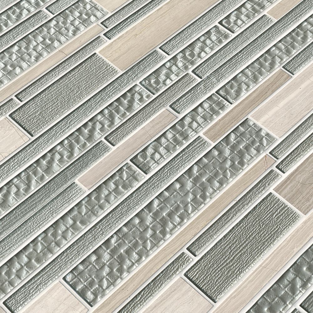 Aria Interlocking 8mm Glass Wall Tile