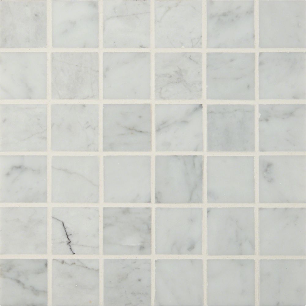 Carrara White 2x2 Polished Marble Mosaic