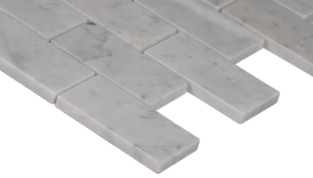Carrara White 2x4 Polished Mosaic