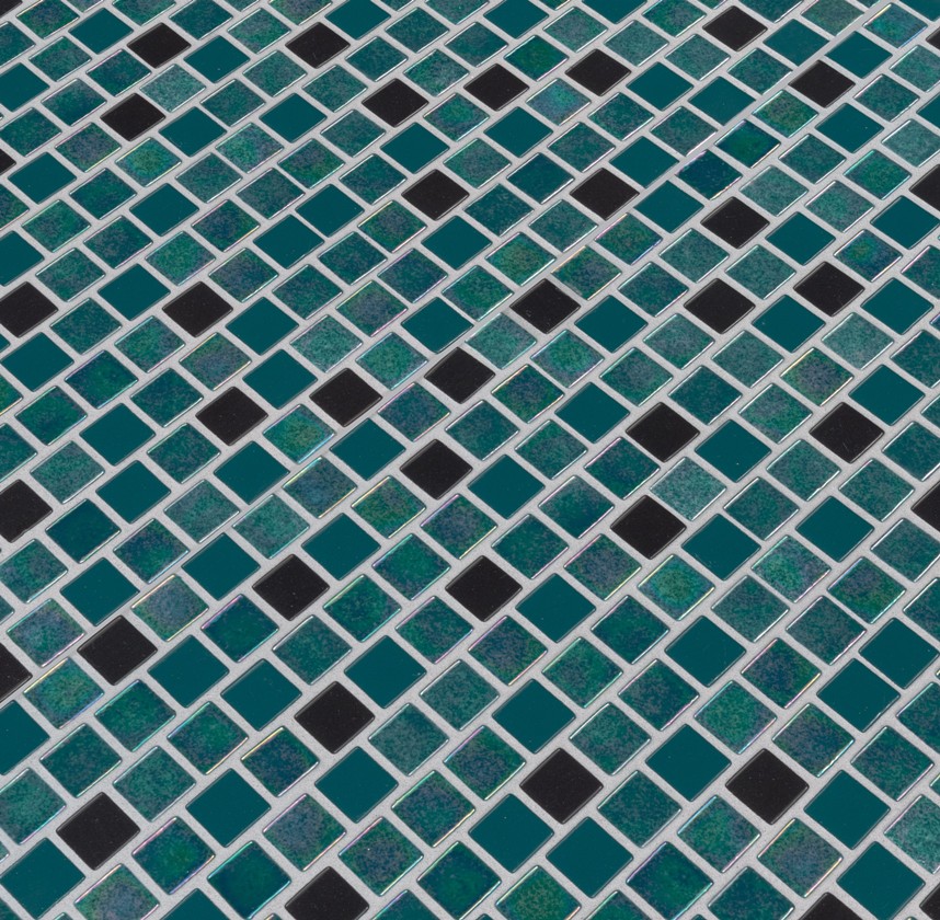 Carribean Mermaid 1X1 Staggered Glass Mosaic