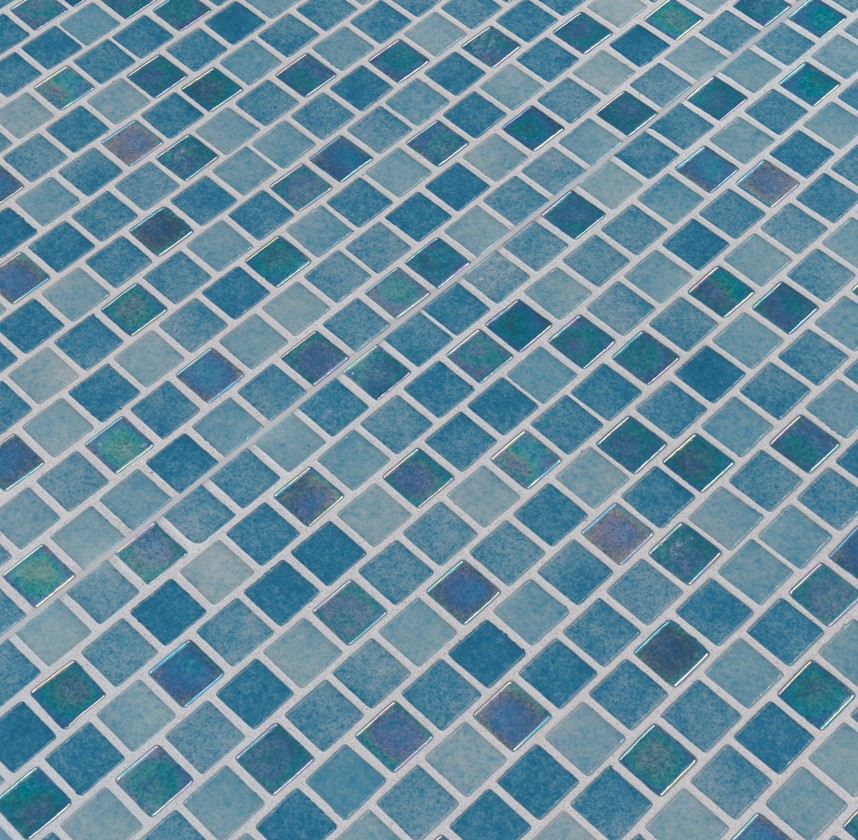 Carribean Reef 1X1 Staggered Glass Mosaic
