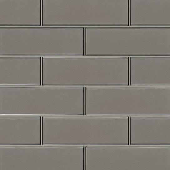 Champagne Brown 4x12 Bevel Glass Subway Tile