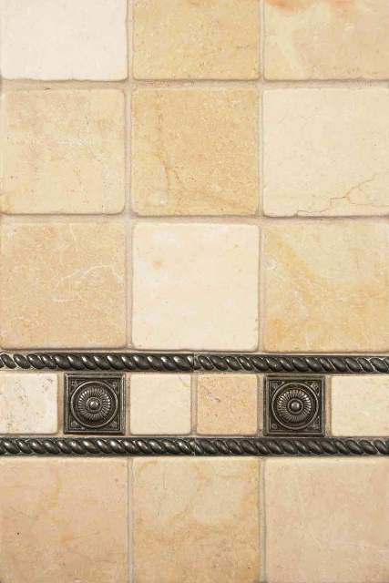 Crema Marfil 4x4 Tumbled Marble Tile - Backsplash Tile USA