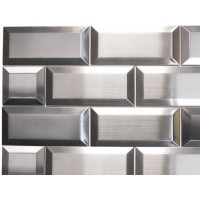 Odyssey 3x3 Subway Stainless Steel Mosaic