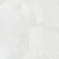 Arabescato Carrara 3X12 Picket Honed Mosaic