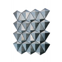 Diamond Stainless Steel 3D Interlocking Brushed Mosaic