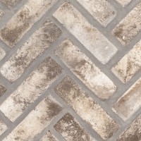 Doverton Gray Clay Natural Brick Herringbone Mosaic Tile