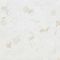 Eden Calacatta 2X2 Hexagon Matte Porcelain Mosaic Tile