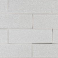 Frosted Icicle 3x9 Glass Subway Tile 