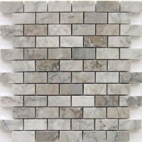 Temple Gray 1x2 Polished Marble Mosaic