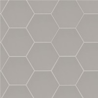 Hexley Dove 9X10.5 Hexagon Matte Porcelain Mosaic Tile