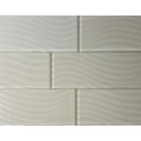 Pacific Collection Rocky Glossy 4x12 Glass Subway Tile
