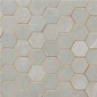 Sande Grey 2X2 Hexagon Matte Porcelain Mosaic Tile