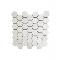 Thassos White 2X2 Hexagon Polished Marble Mosaic Tile