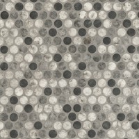 Urban Tapestry 12x12 Penny Round Glossy Glass Mosaic Tile