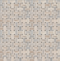 Angora Basketweave Polished Mosaic Wall Tile