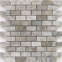 Temple Gray 1x2 Polished Marble Mosaic