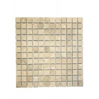 Shell Fossil Lime Stone 1X1 Square Honed Marble Mosaic