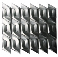Stainless Steel 3D Interlocking Arrowhead Piazza Mosaic