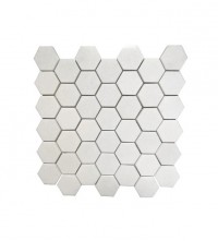Thassos White Hexagon 2X2 Polished Mosaic