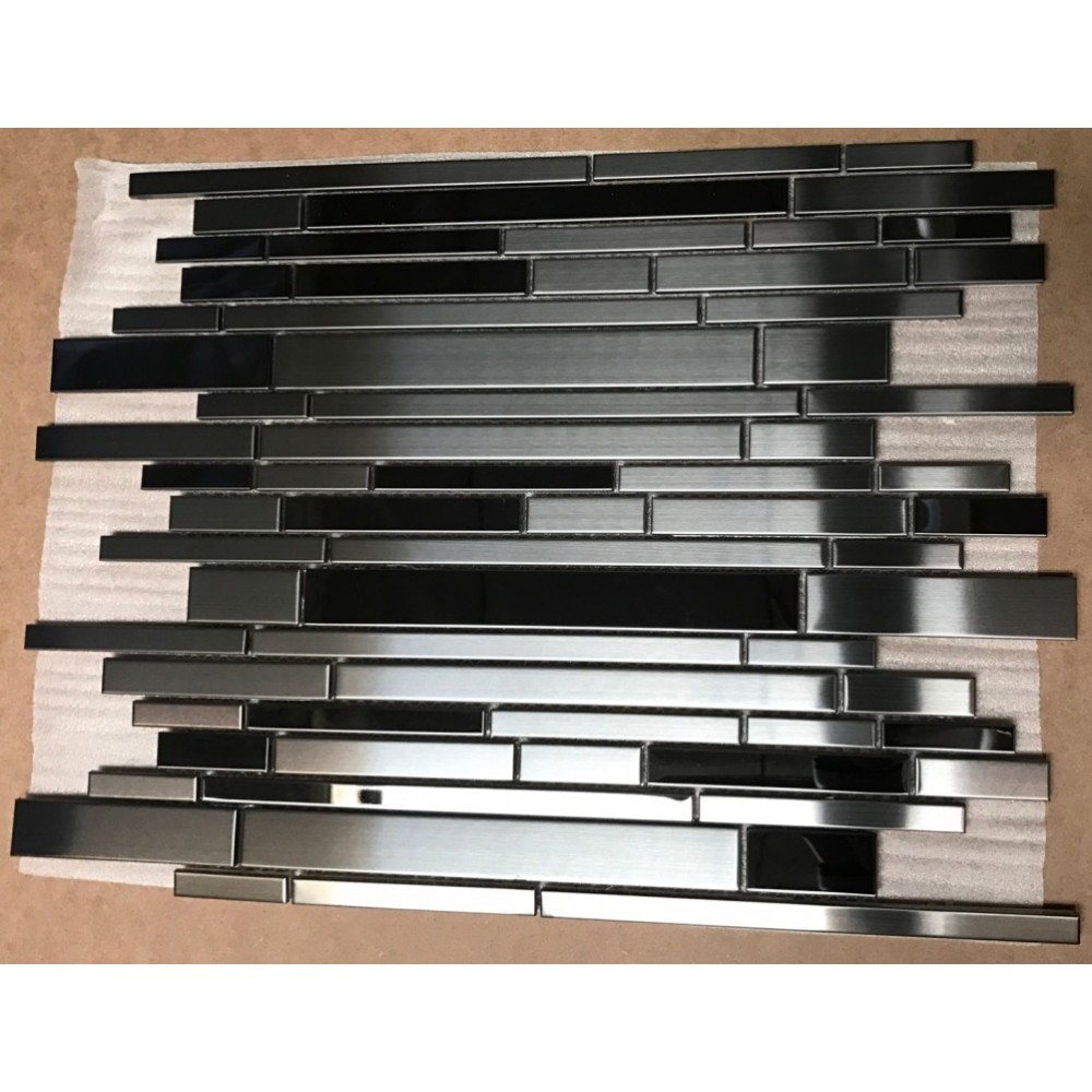 Stainless Steel 11.75x14 Interlocking Mosaic