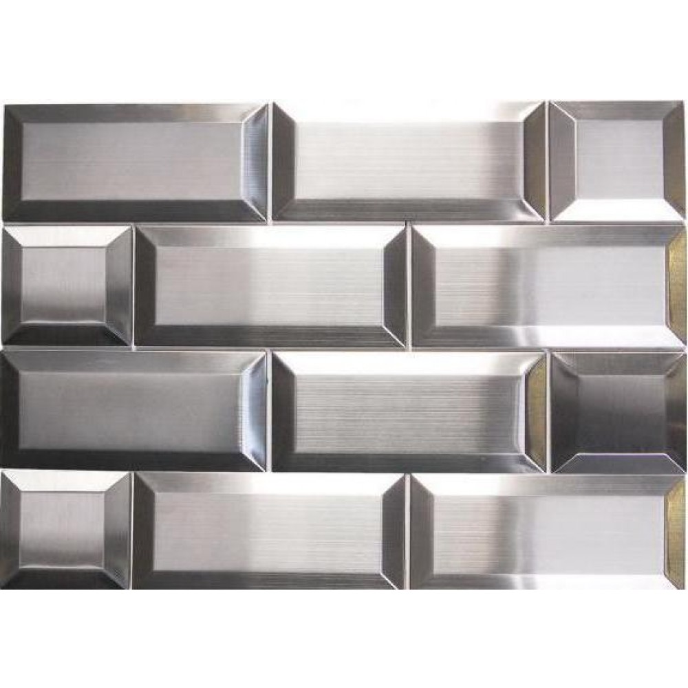 Odyssey Subway 3x6 Stainless Steel Mosaic
