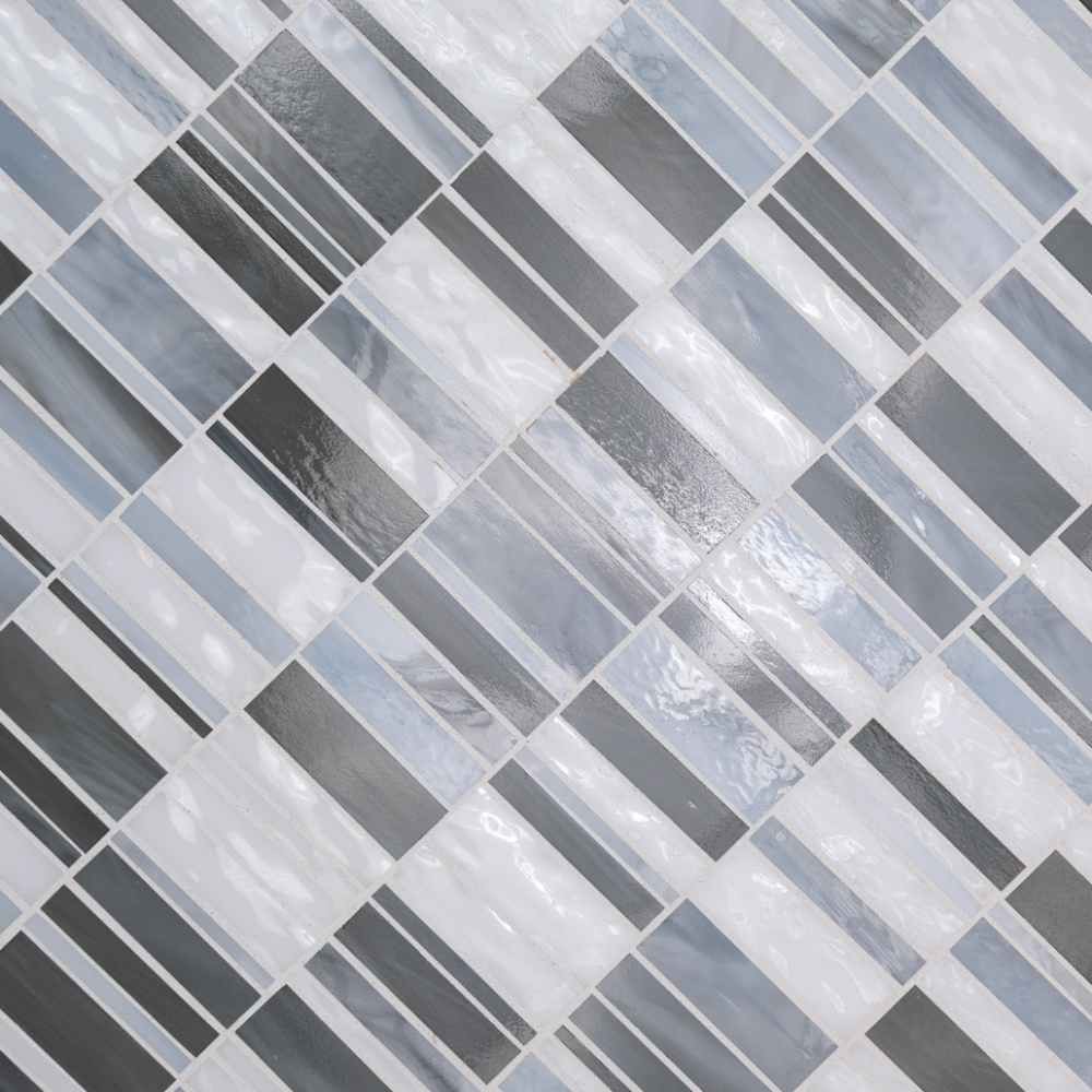 Citi Stax Lapis 3mm Glossy Glass Mosaic Tile