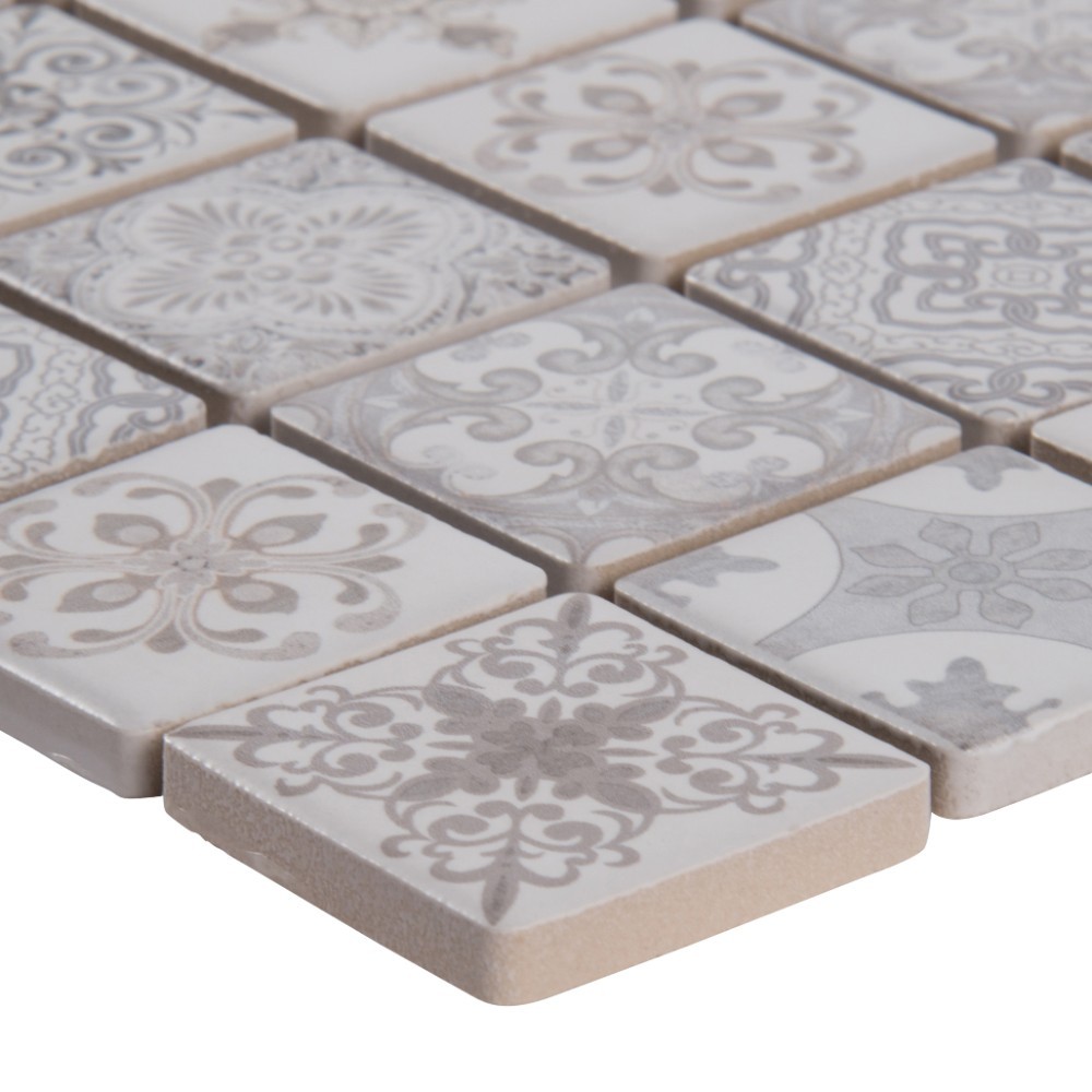 Anya Blanco 2x2 Glossy Ceramic Mosaic