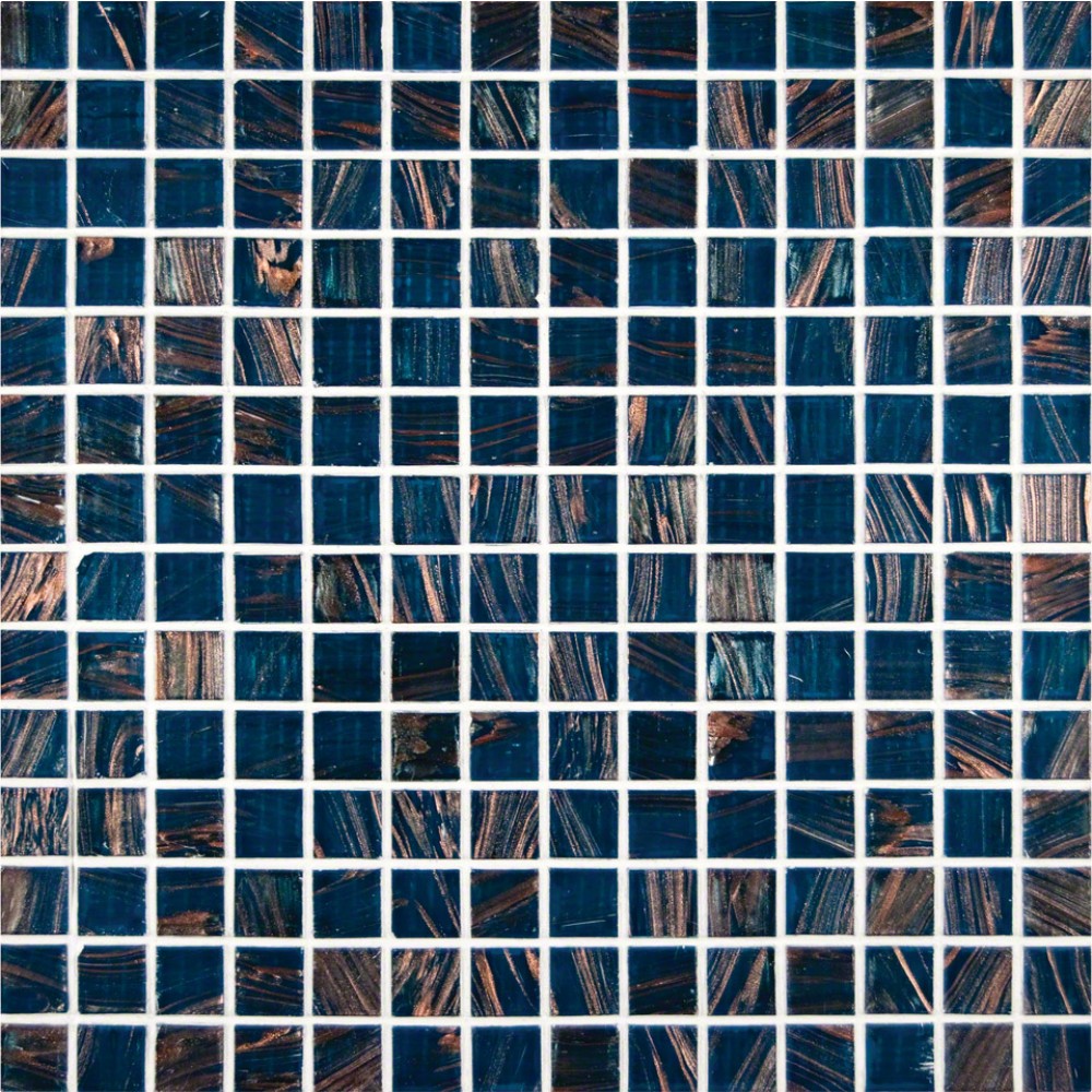 Blue Iridescent 3/4x3/4x4MM Mosaic