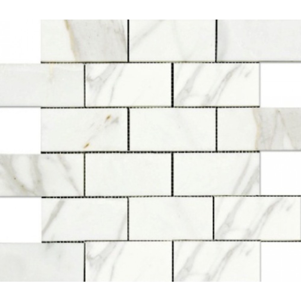 Calacutta 2x4 Brick Polished Mosaic