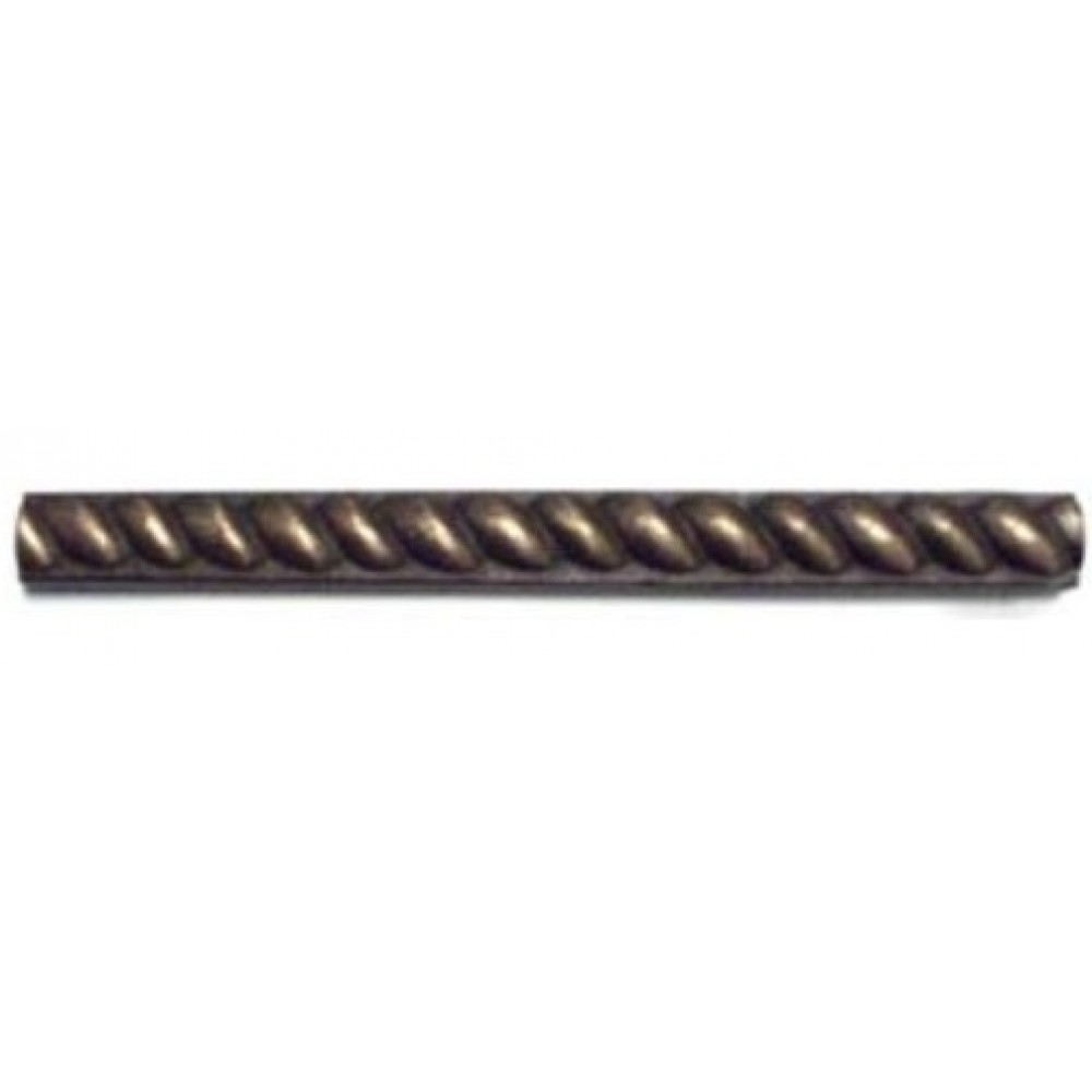 Bronze Metal 0.5x6 Half Round Rope Listello