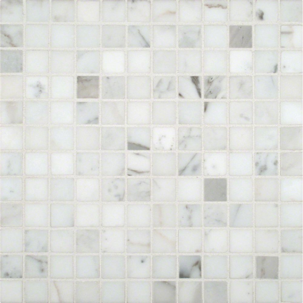 Calacatta Gold 1x1 Polished Marble Mosaic