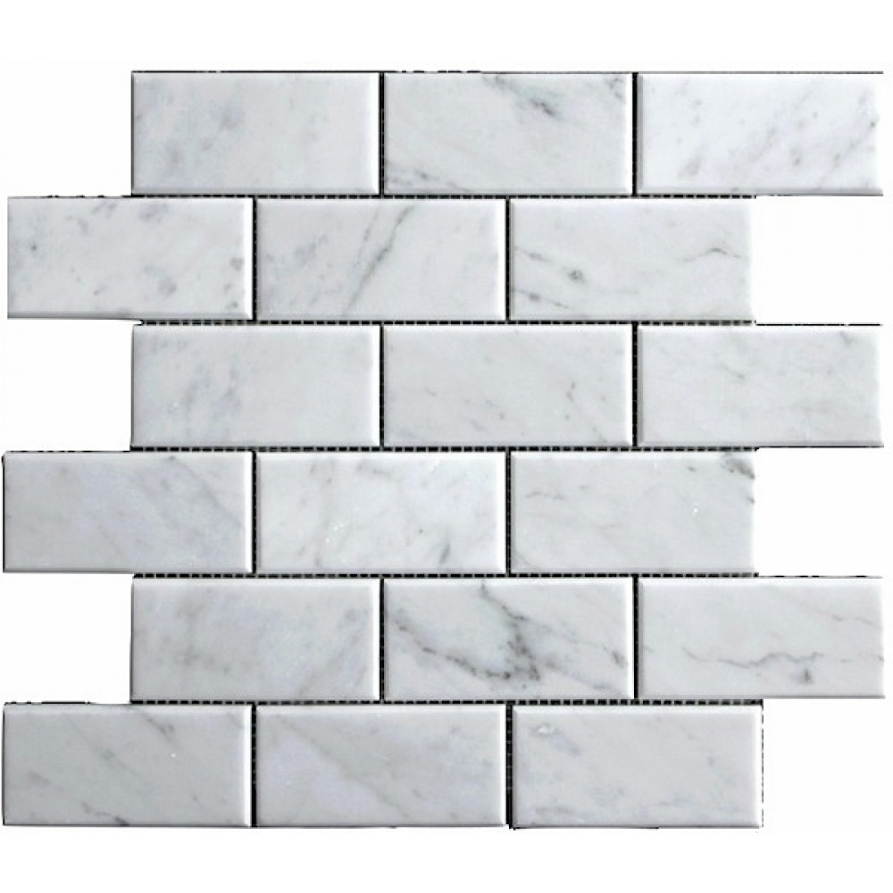 Carrara White 3x6 Honed Subway - Backsplash Tile USA