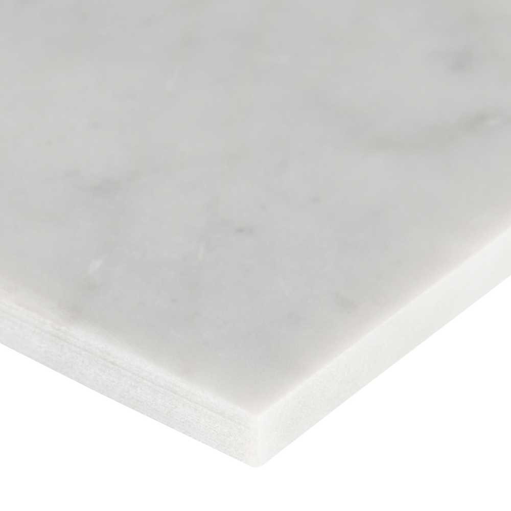 Carrara White 4X12 Honed Subway Marble Tile