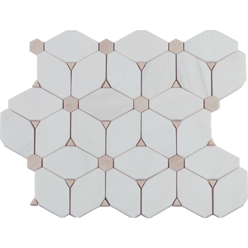 Cecily Pattern Polished Marble Mosaic
