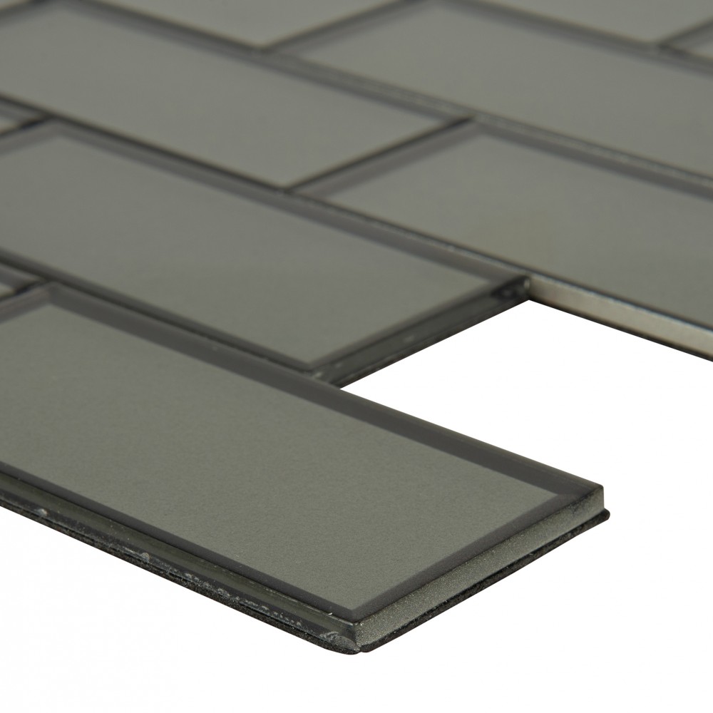 Crisson Bevel 2x4x4mm Glossy Glass Subway Tile-3