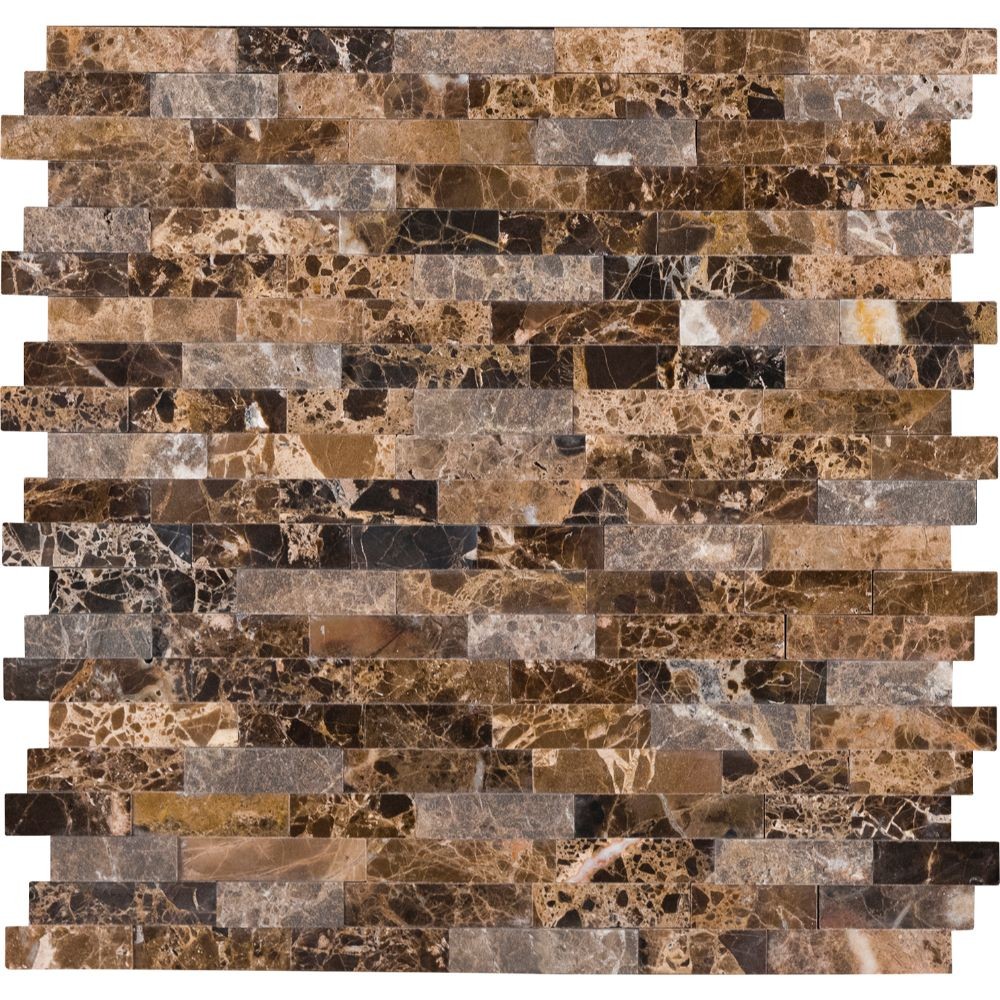 Emperador Splitface Peel And Stick Wall Tile