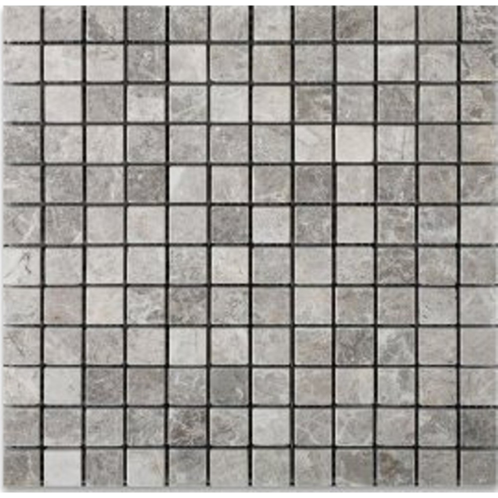 Temple Gray 1x1 Polished Marble Mosaic