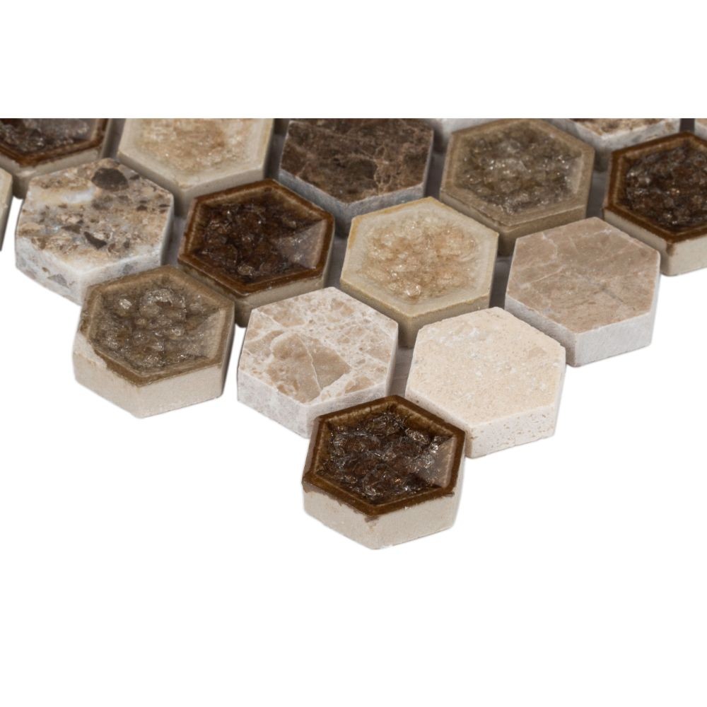 Kensington 1x1 Hexagon 8mm Mosaic