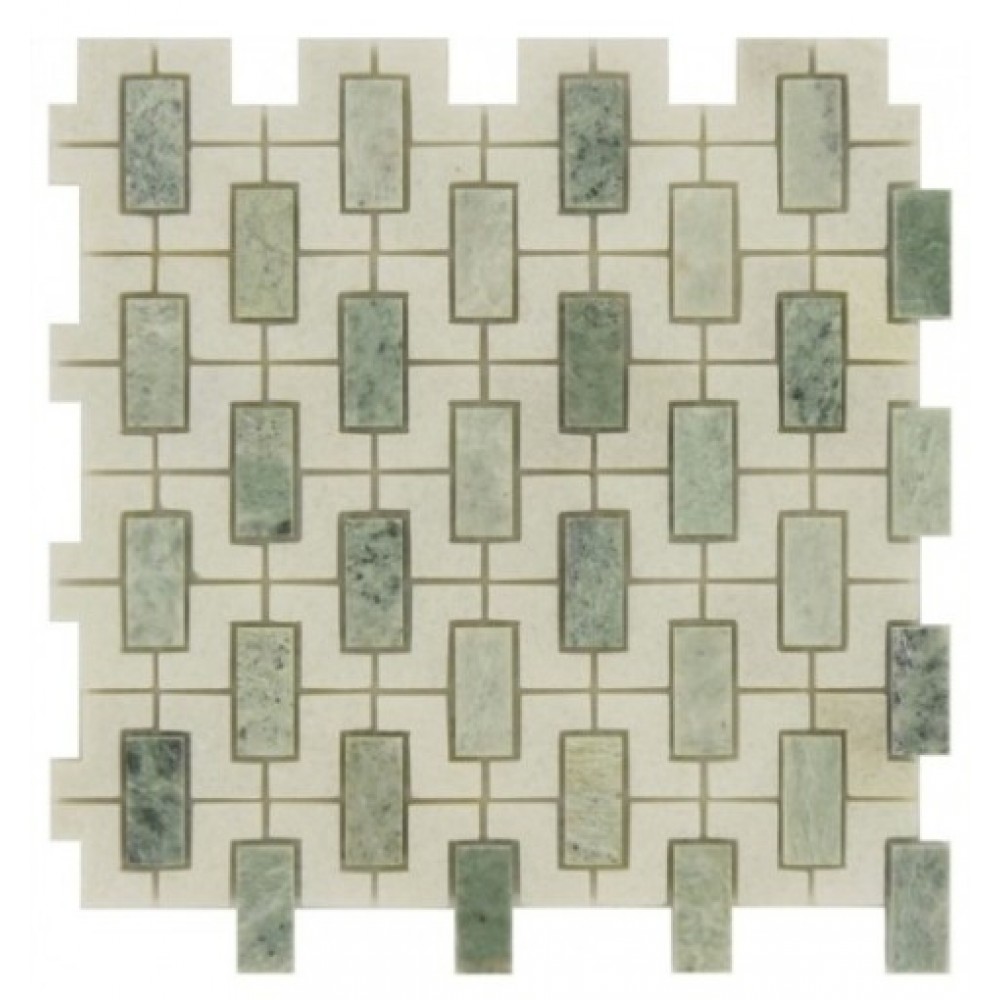 Ming Green Window 12x12 Polished Mosaic