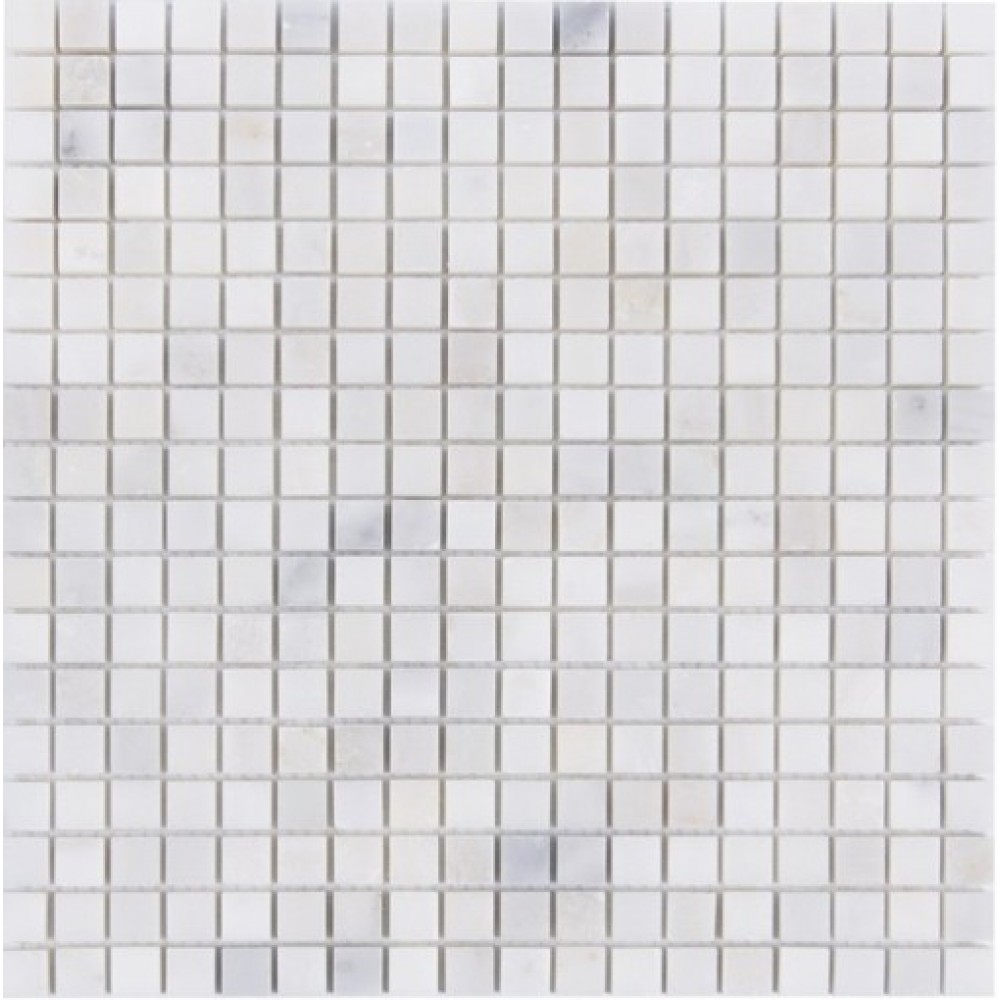 Oriental White 1x1Polished Marble Mosaic
