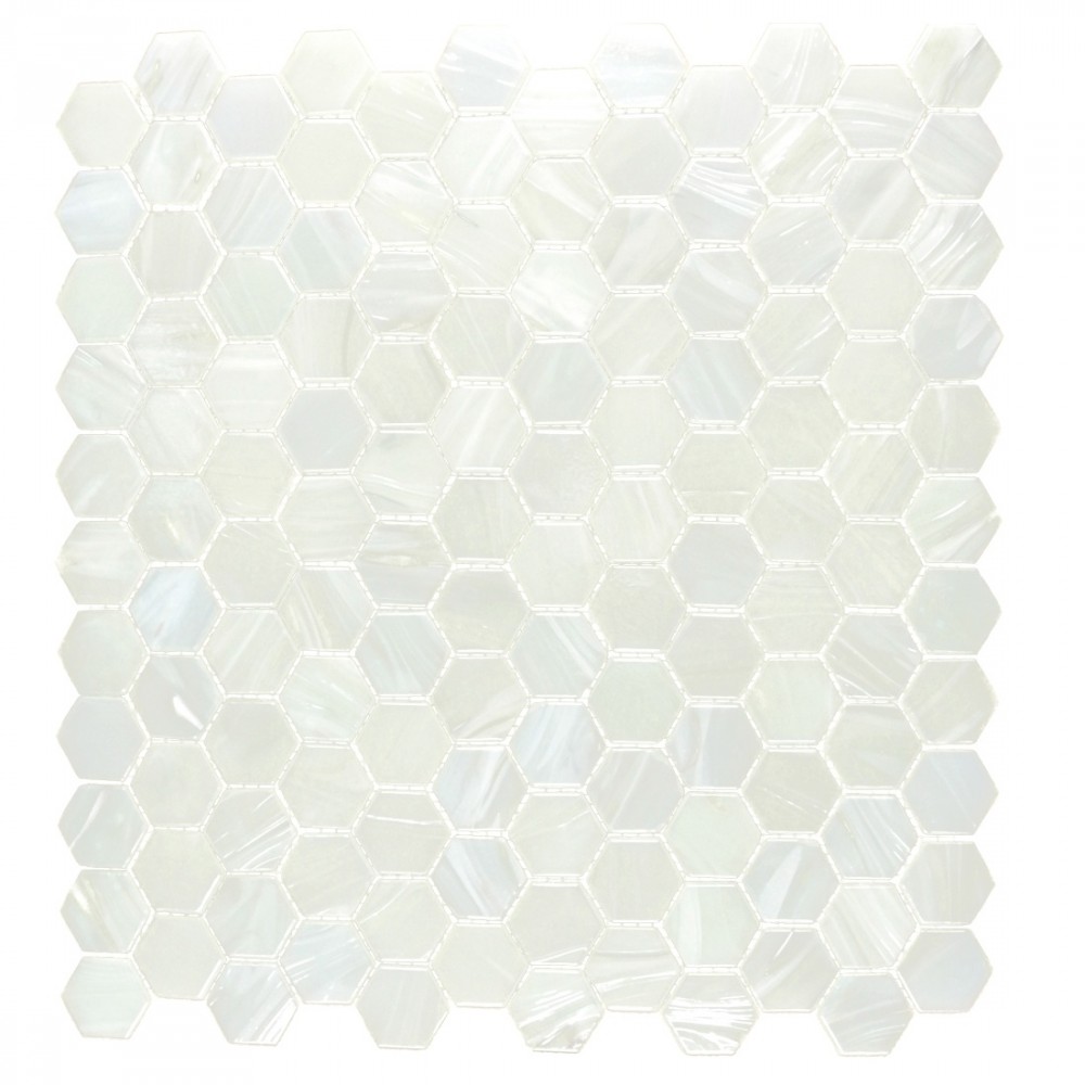 Pearl Diamond 1x1 Hexagon Collection Mosaic