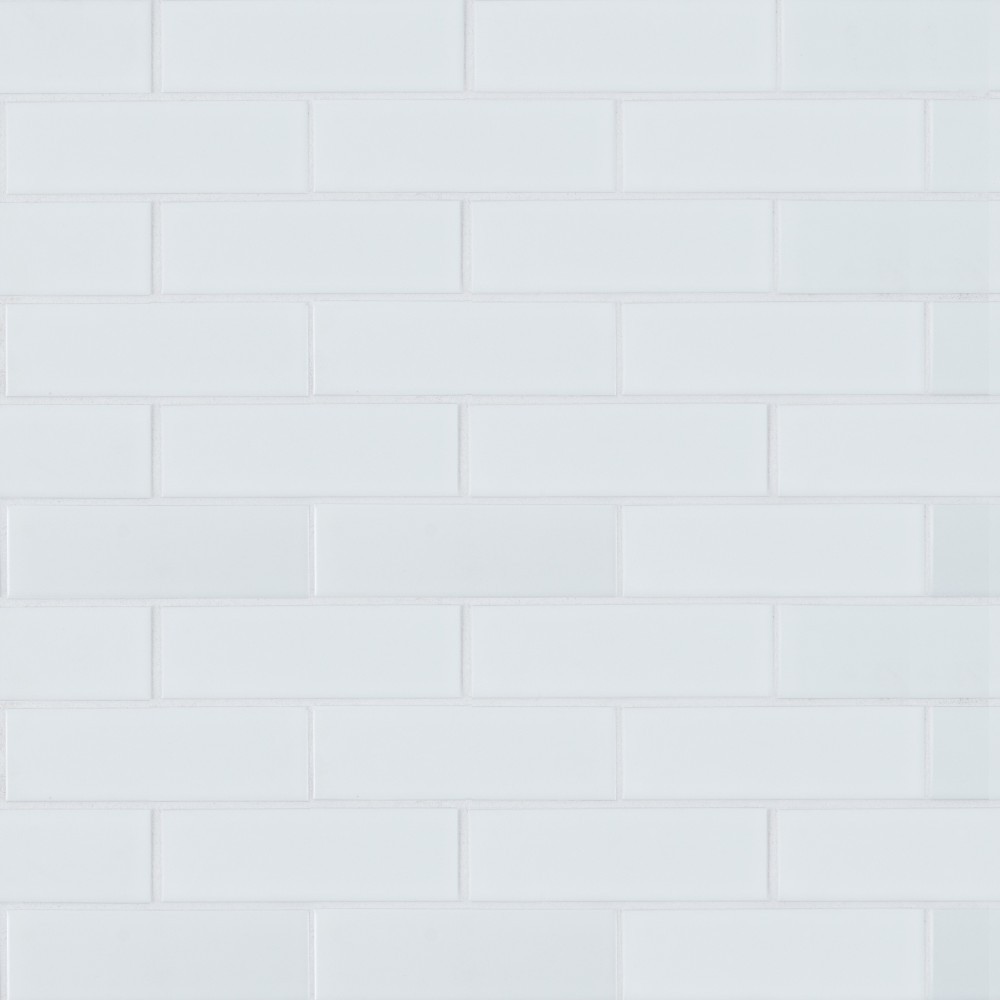 Retro Brick Bianco 2x6 Matte Subway Porcelain Tile