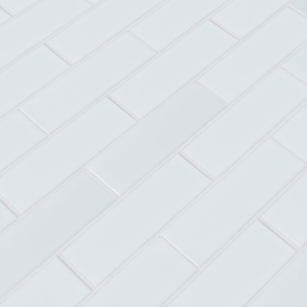 Retro Brick Bianco 2x6 Matte Subway Porcelain Tile
