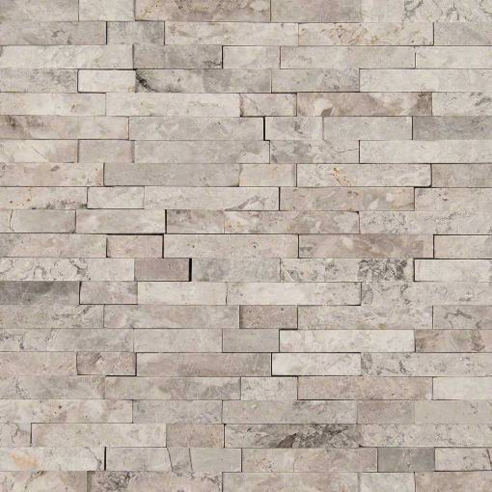 Tundra Gray Splitface Interlocking Pattern Mosaic