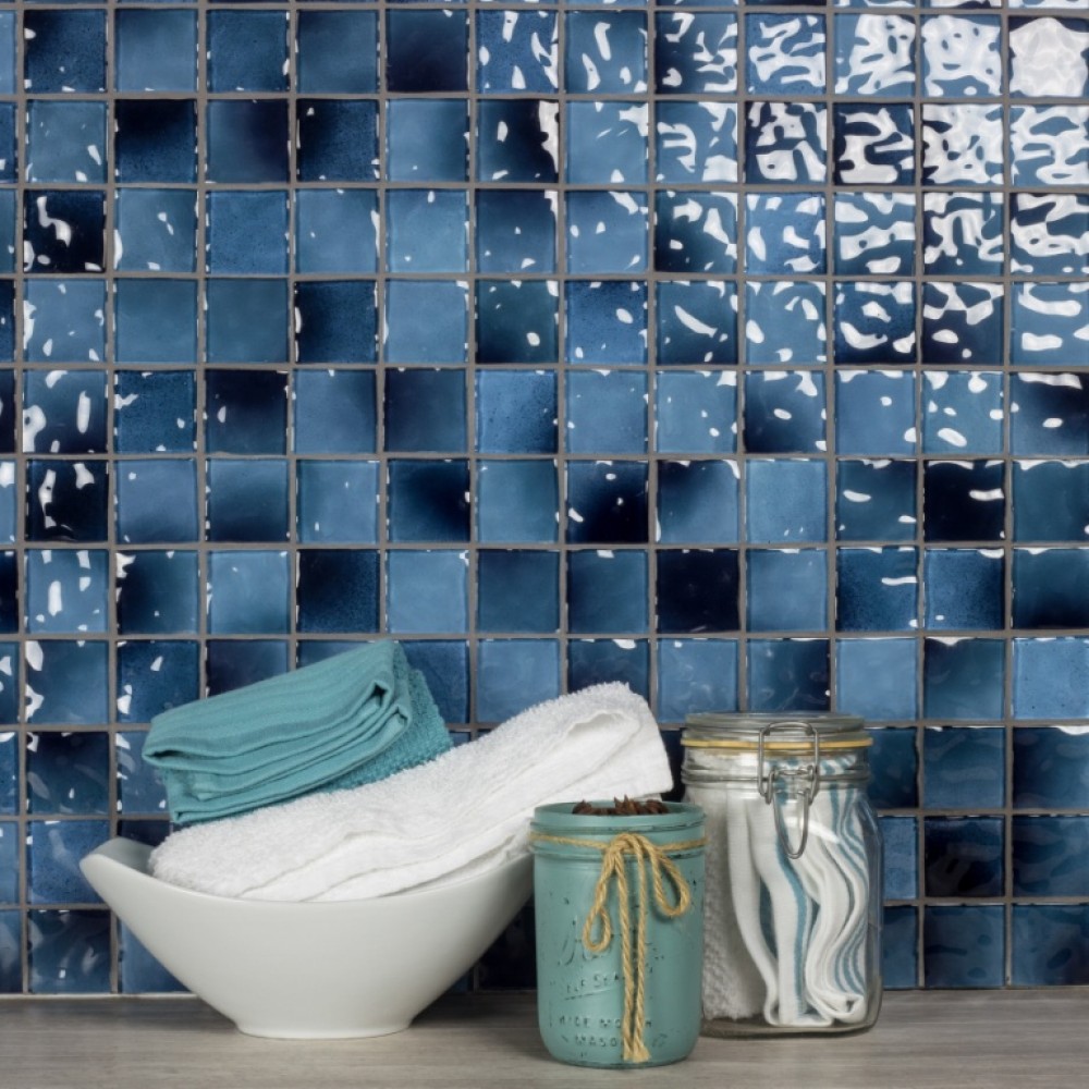 Waterfall Collection 2 x 2 Caribbean Glass Tile