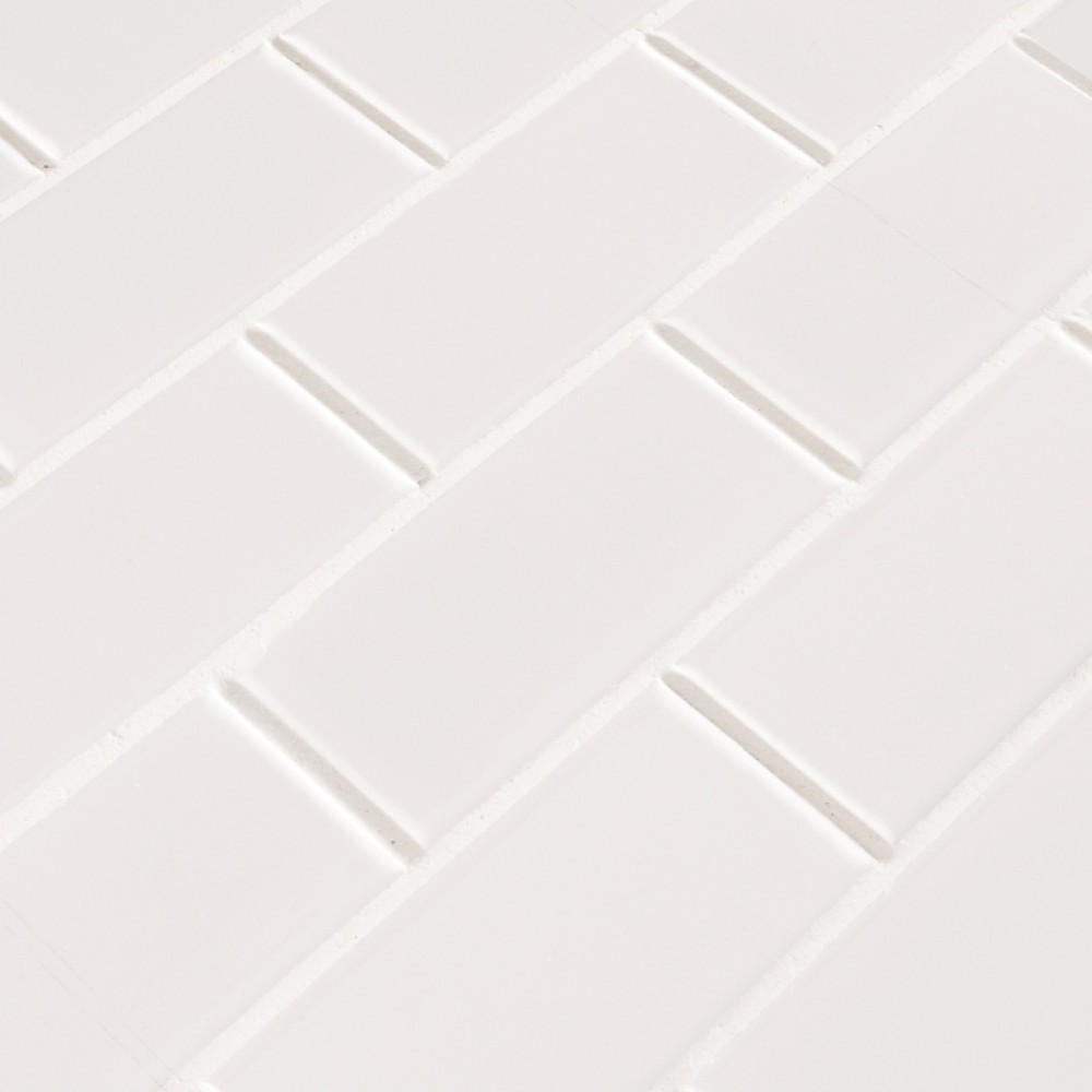 White Hudson 2X4 Staggered Subway Tile