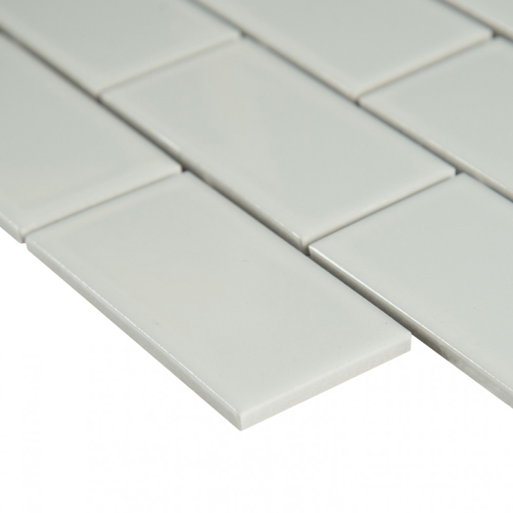 White Hudson 2X4 Staggered Subway Tile - Backsplash Tile USA