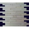 White Statuary 12X12 Straight Edge Polished Mosaic Tile