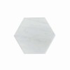 Bianco Oro 6X6 Hexagon Honed Marble Mosaic
